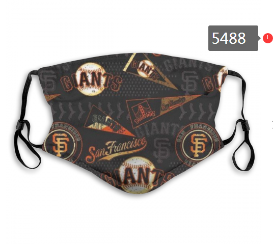 2020 MLB San Francisco Giants #3 Dust mask with filter->mlb dust mask->Sports Accessory